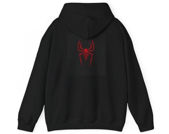 Red Spider Emblem Hoodie | Spider Logo Pullover