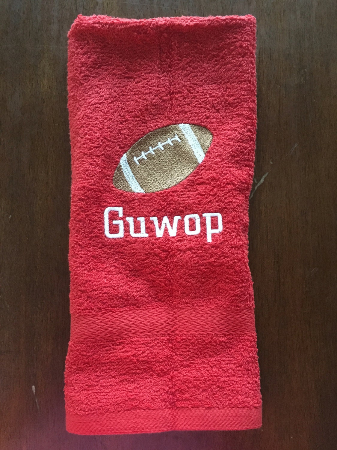 Personalized Football towels personalized gift football Etsy