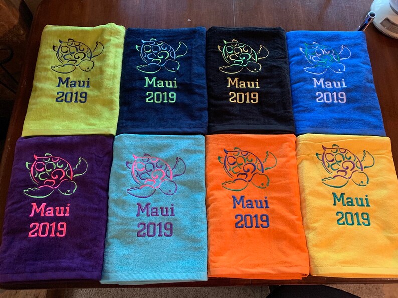 Personalized Beach Towels Vacation Beach Towels Family Pool Etsy