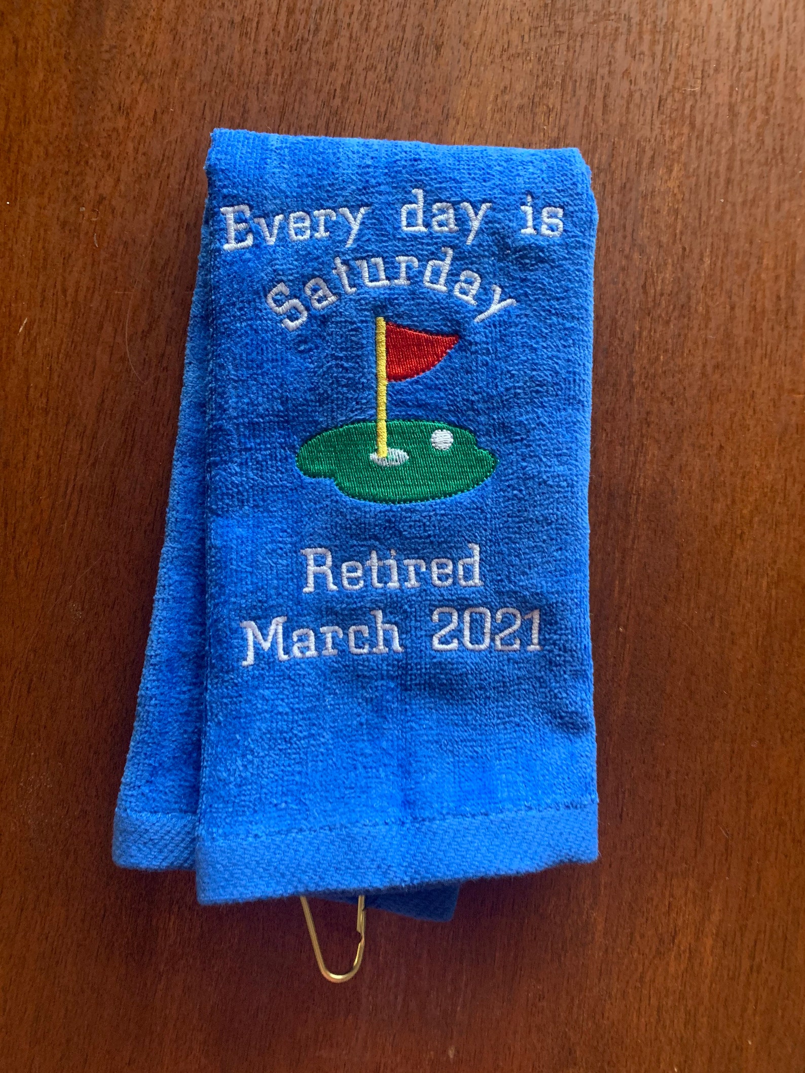 Retirement Golf Gift Towel Personalized Every Day is Etsy UK