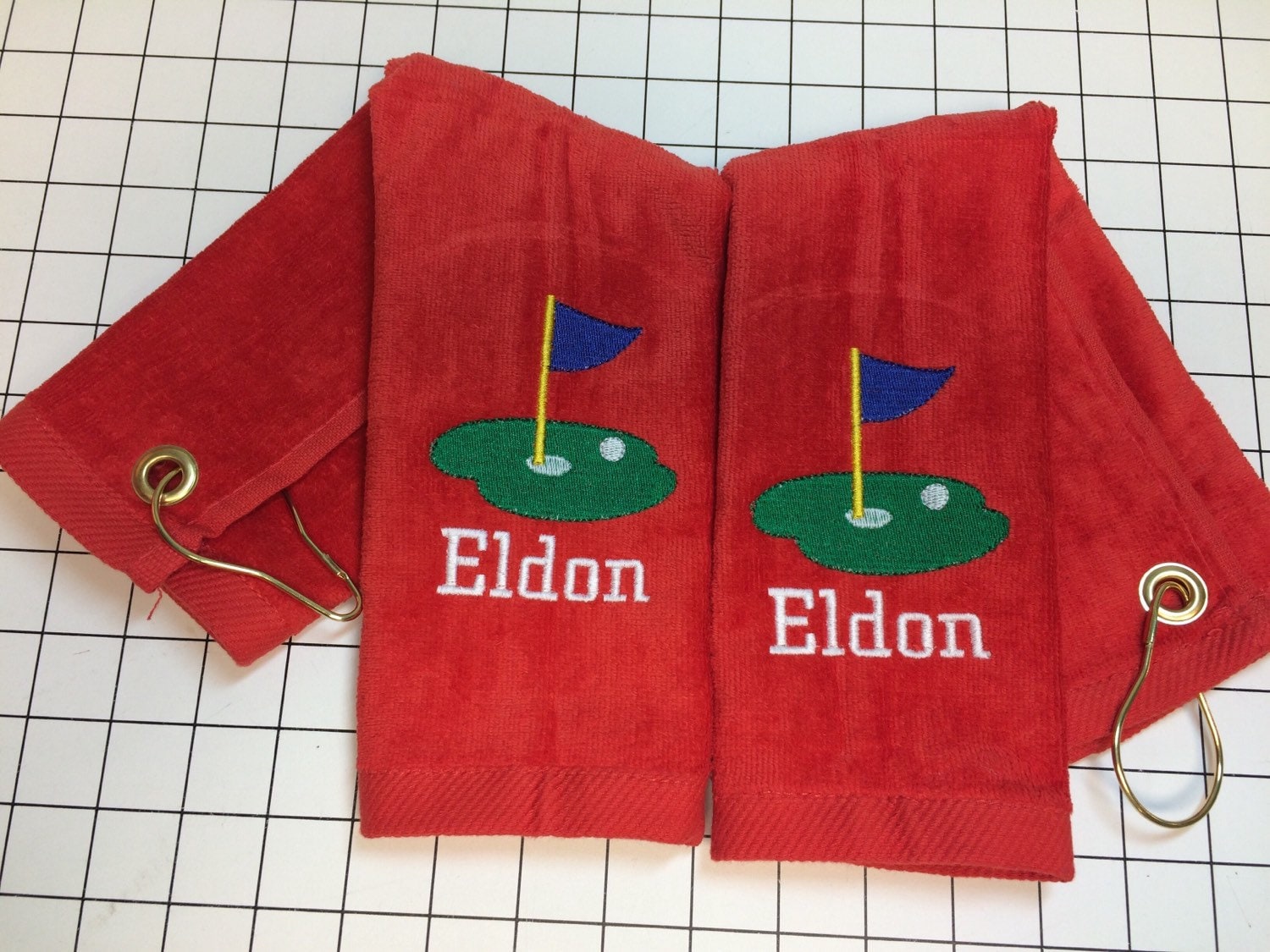 Personalized Golf towel golf towel golf gift monogram Etsy