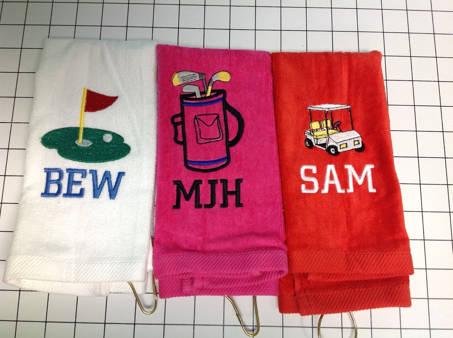 Personalized Golf Towel Monogrammed Golf Accessories Etsy