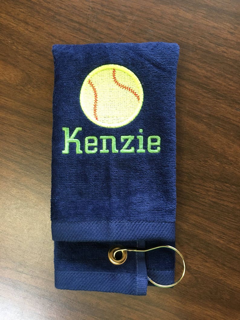 Personalized Baseball Towel or Softball Towel Team Gift Etsy