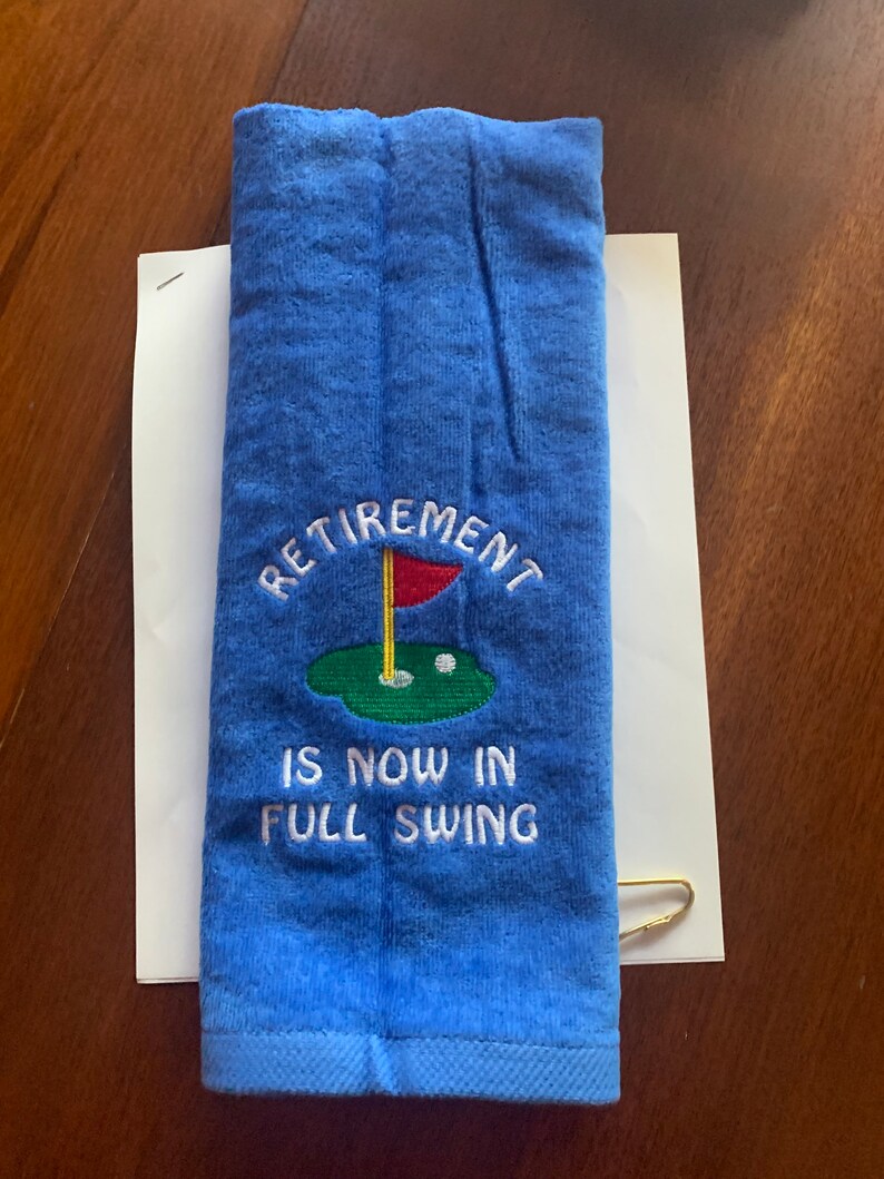 Custom Embroidered Golf Towel Christmas Golf Gift One Etsy