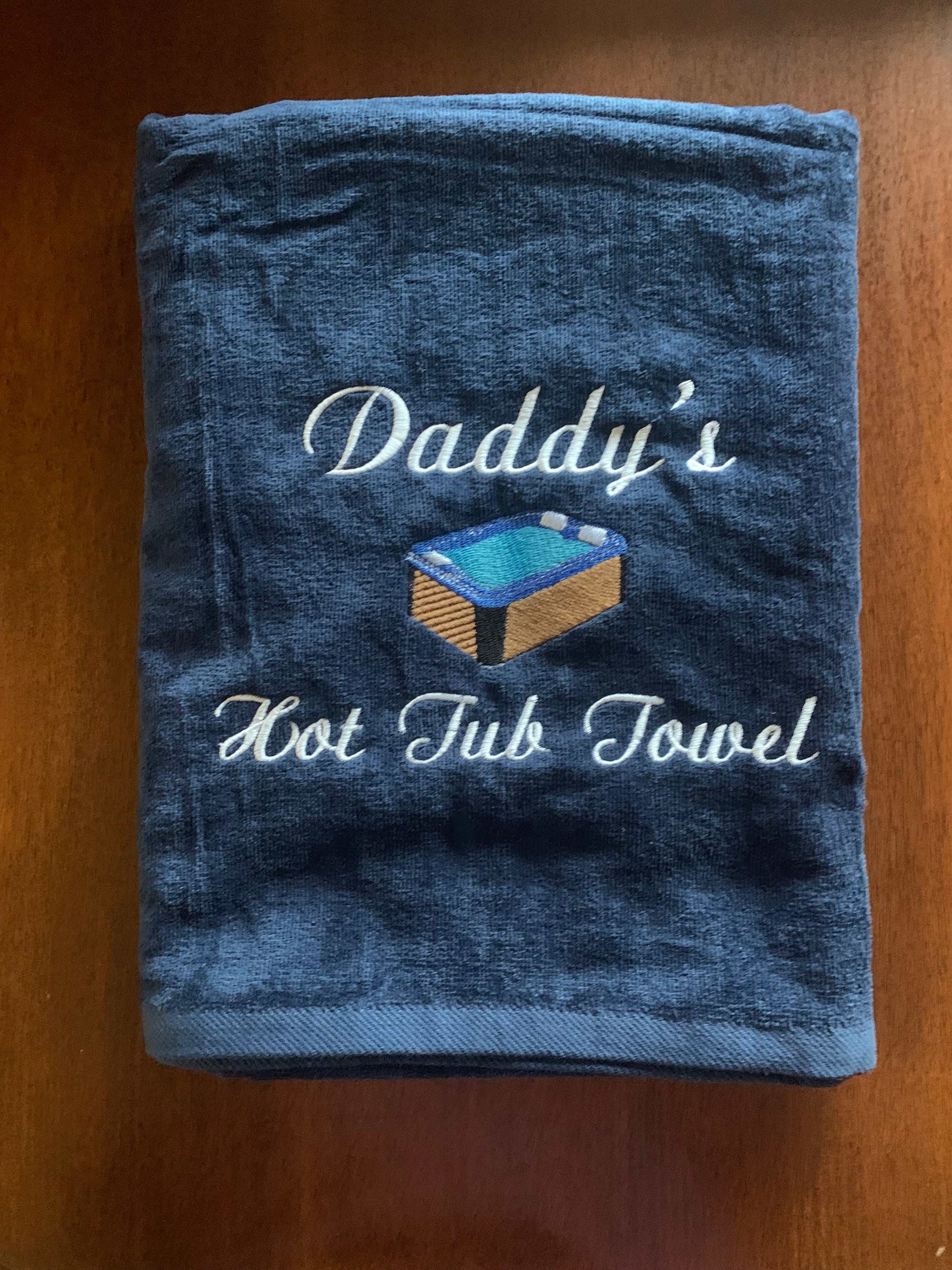 Personalized Hot Tub Embroidered Beach Towel, Family Jacuzzi Towel, Spa  Towel, Pool Towel, Mothers Day, Fathers Day, 