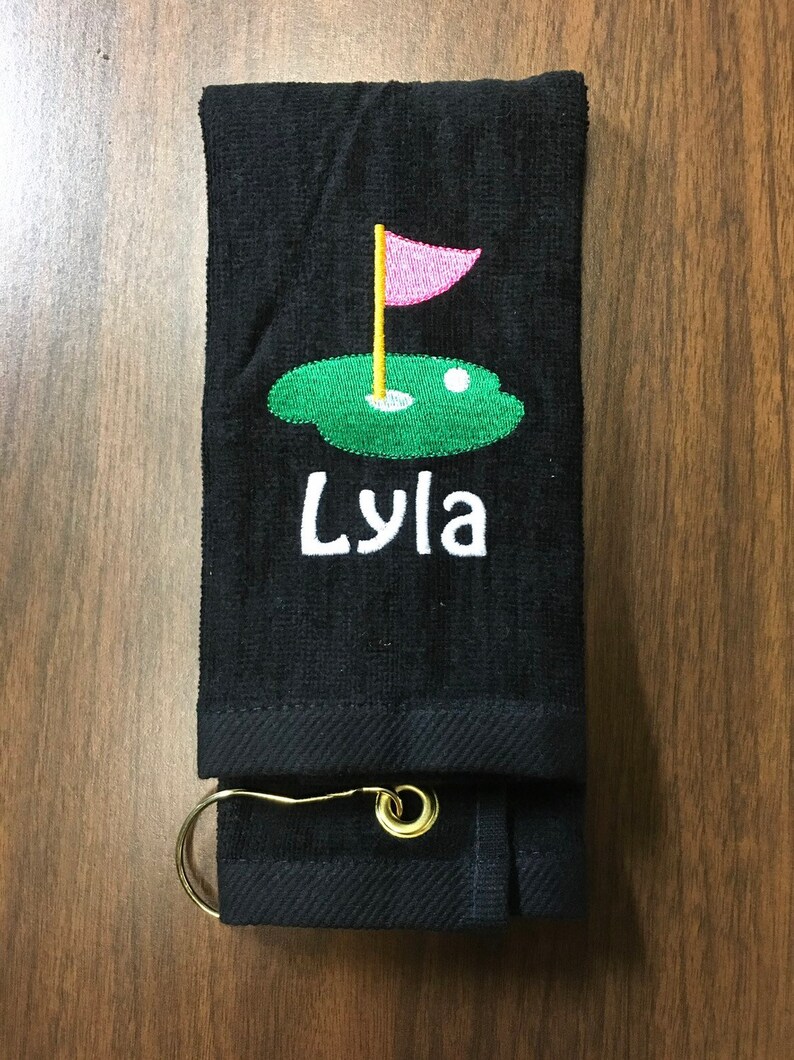 Personalized Golf Towel With Grommet and Hook 11 X 16 or 16 X Etsy