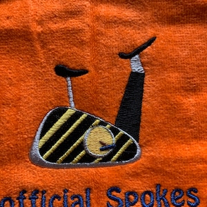Custom Embroidered Exercise Bike Towel: Personalized Cycling Gift