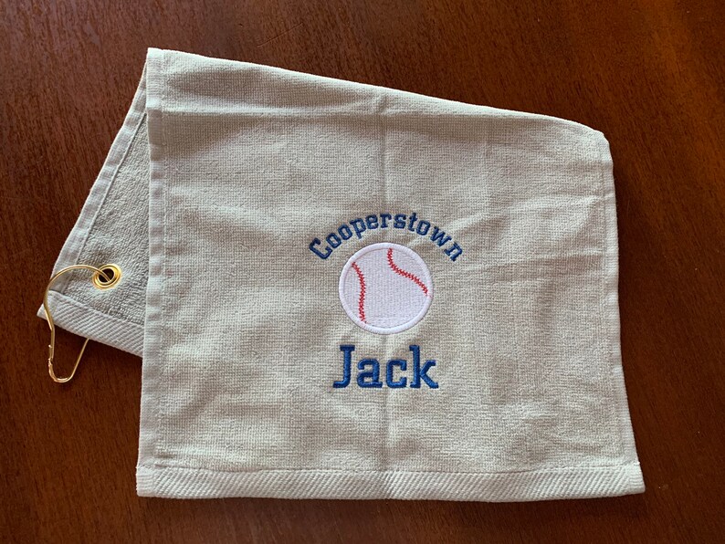 Personalized Baseball Softball or Tennis Towel Pin Towels Etsy