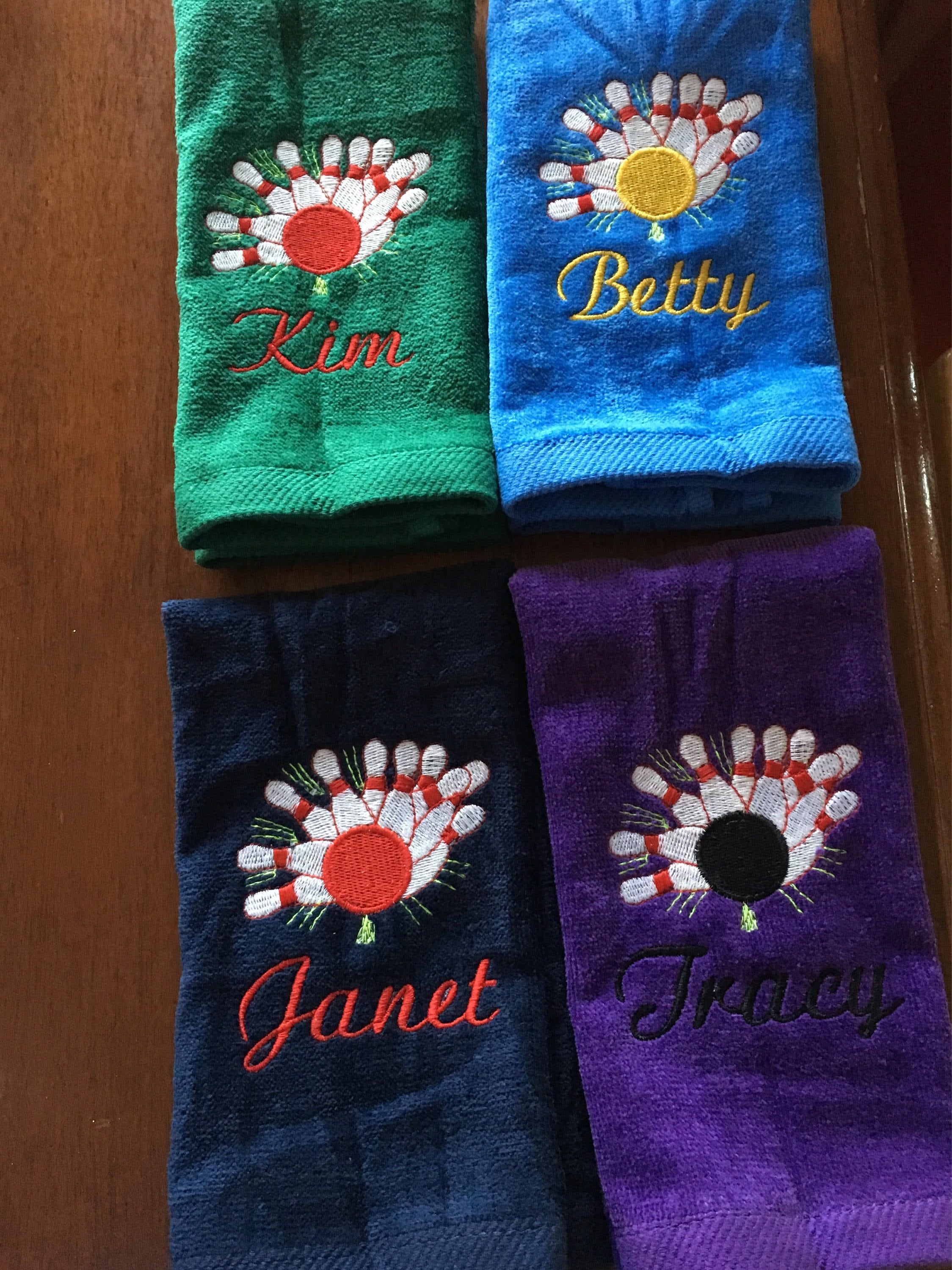 Custom Personalized Bowling Towel Personalized Bowling Etsy