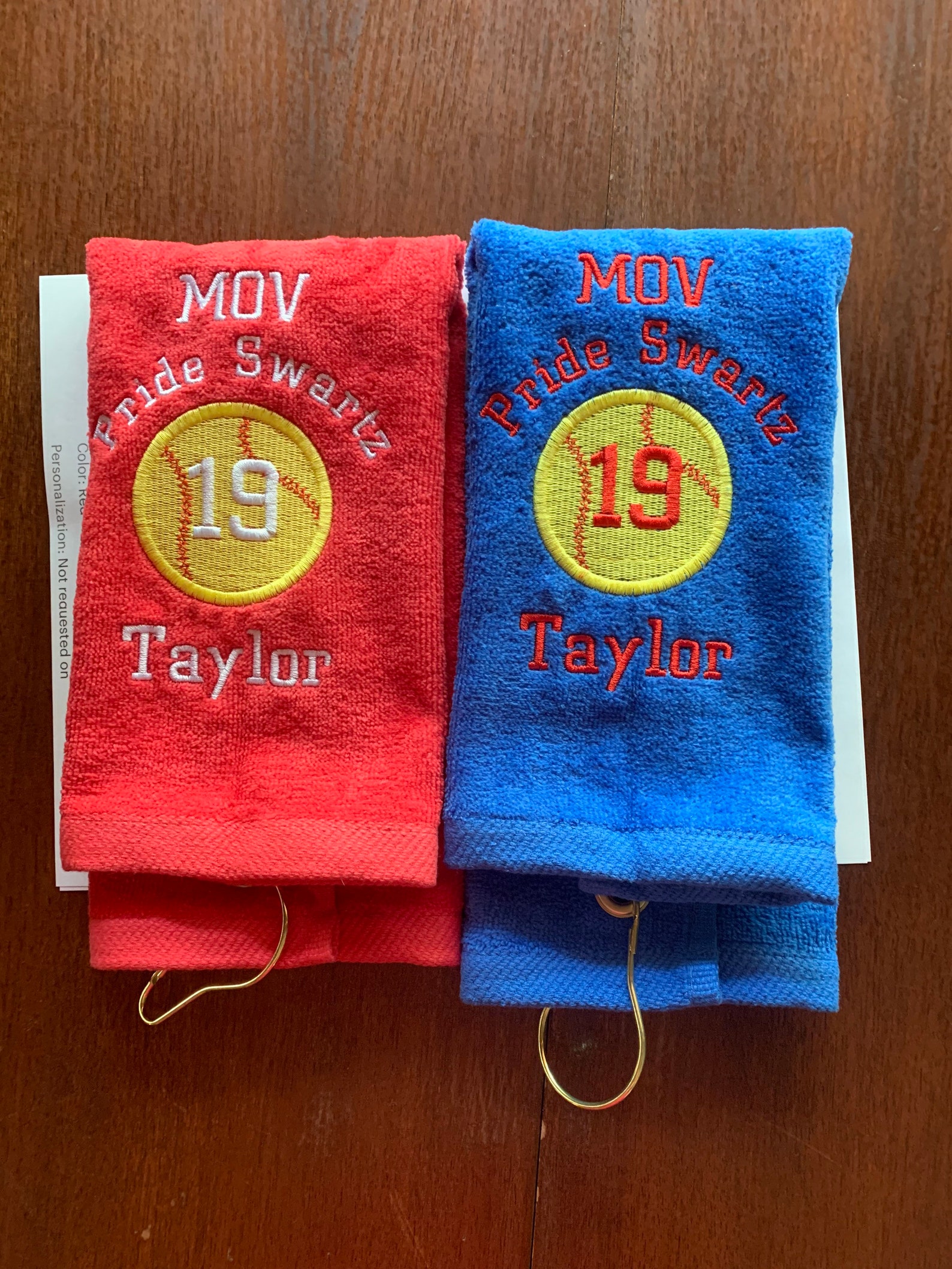 Personalized Baseball Towel / Softball Towel / Team Sports / Etsy