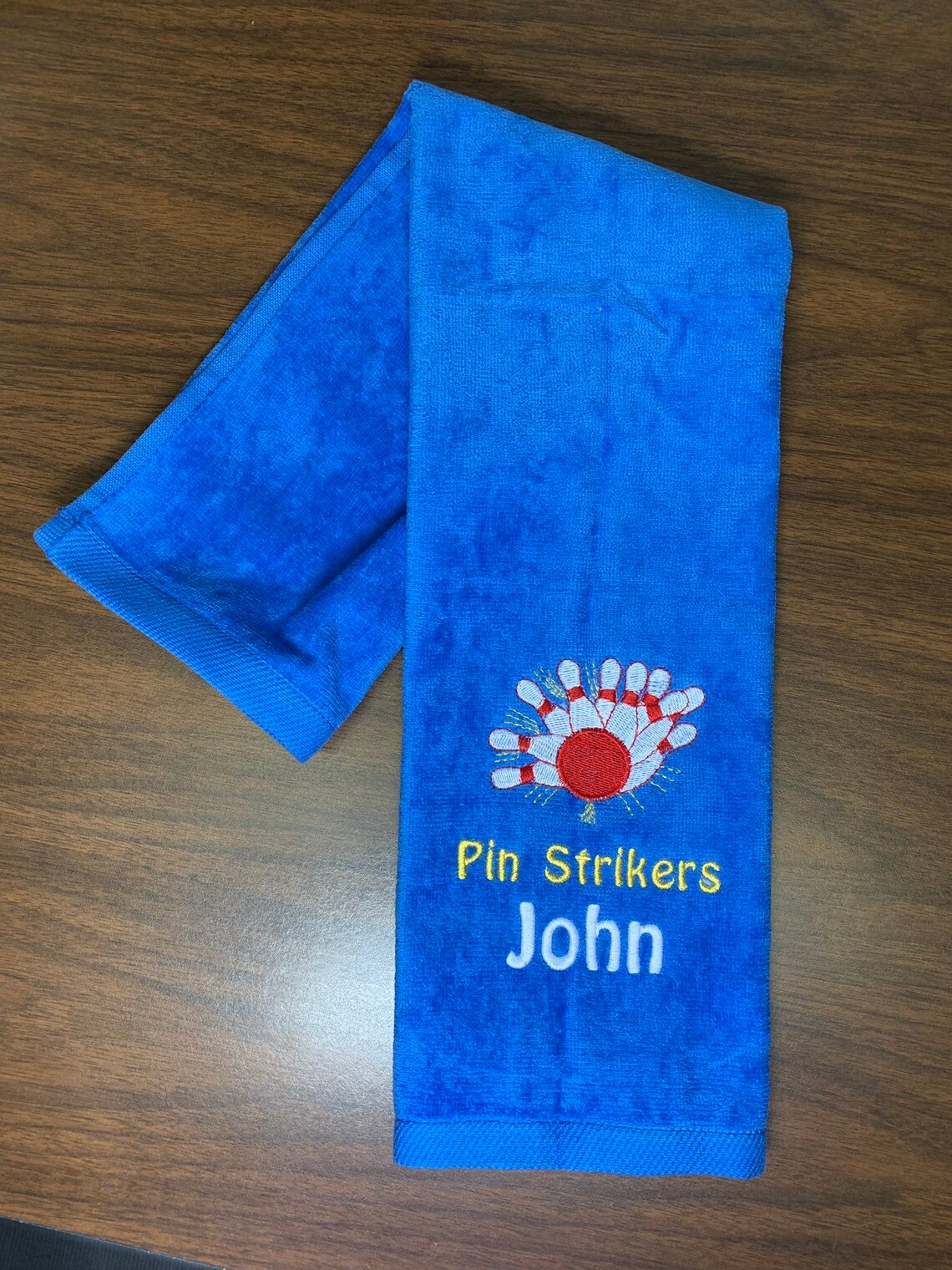 Custom Personalized Bowling Towel Personalized Bowling Etsy