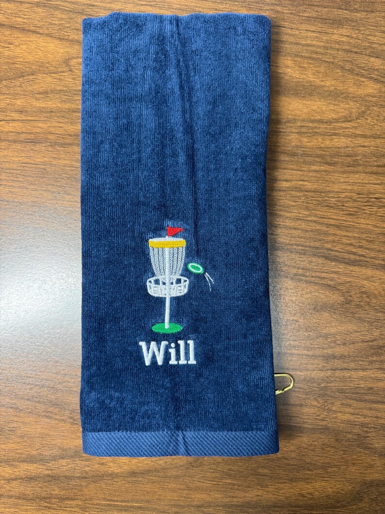 Monogrammed Golf Towel: Personalized Terry Velour, Embroidered Design Bild 18