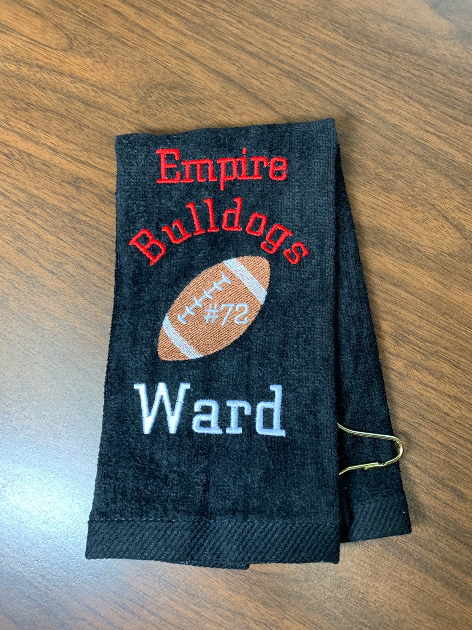 Personalized Football Towel Sport Towel Football Gift Man Etsy