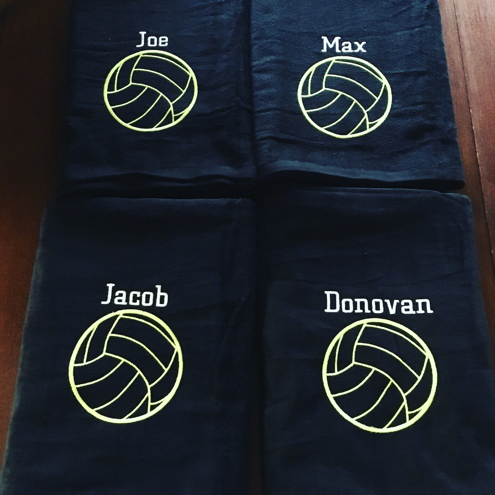 Volleyball Towel Custom Embroidered Volleyball Towel Etsy