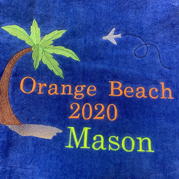 Custom Made Beach Towel Etsy
