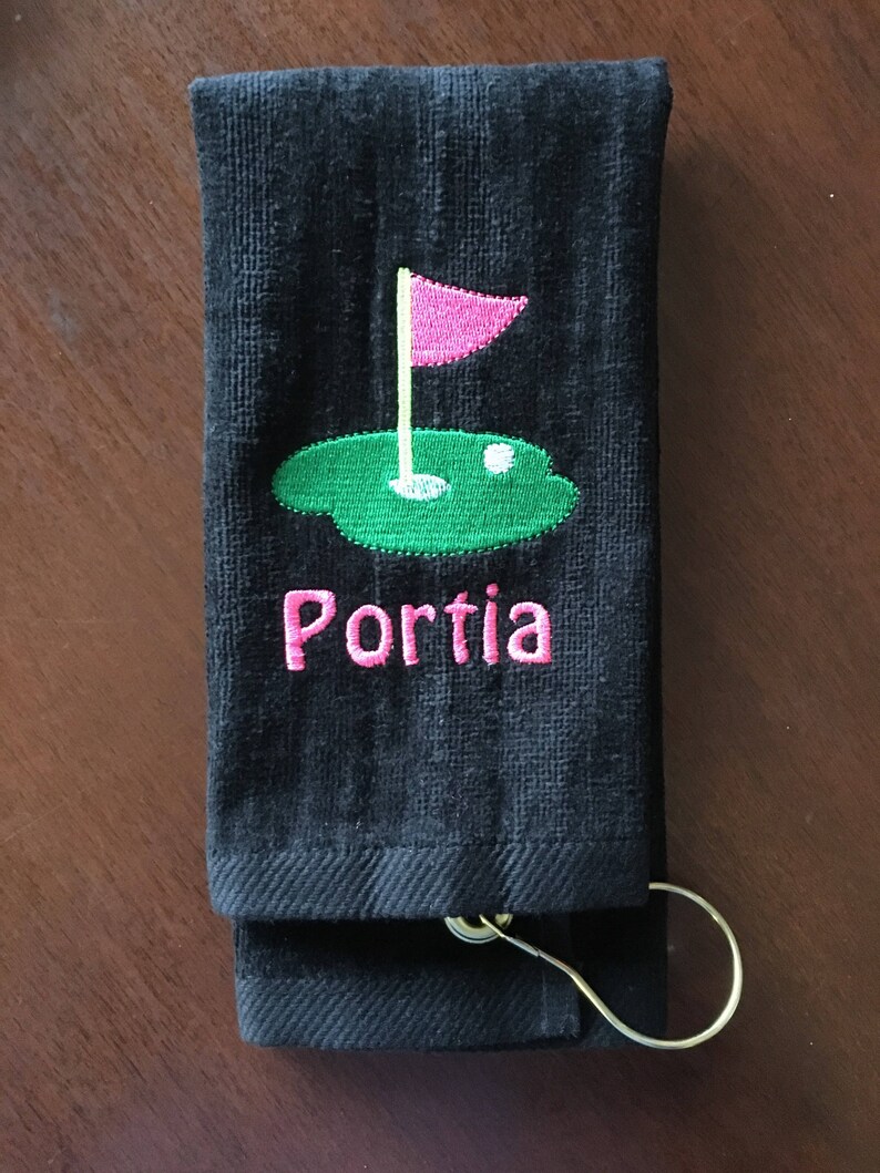 Retirement Golf gift towel personalized golf gift fathers Etsy