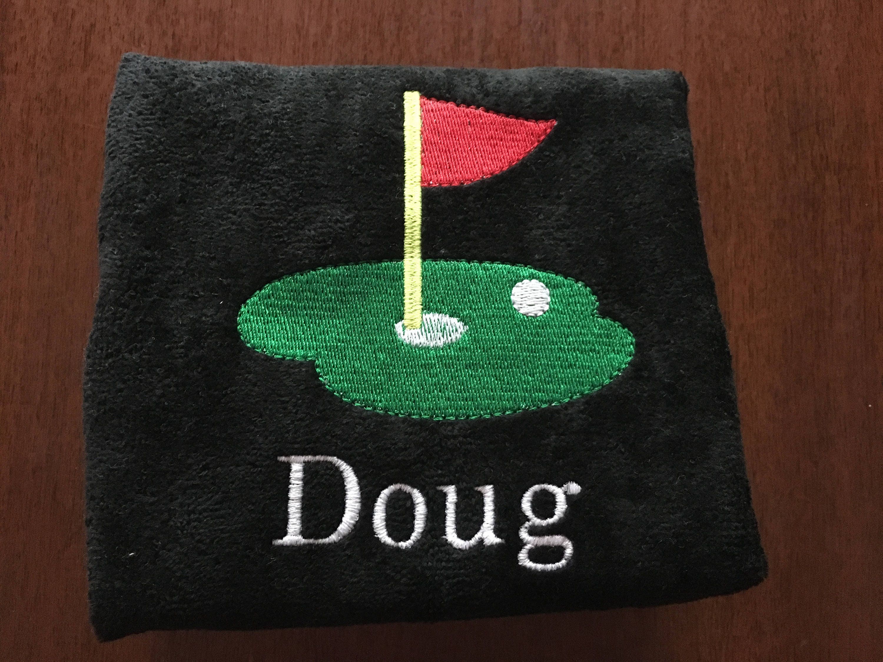 Personalized Golf towel golf towel golf gift monogram Etsy