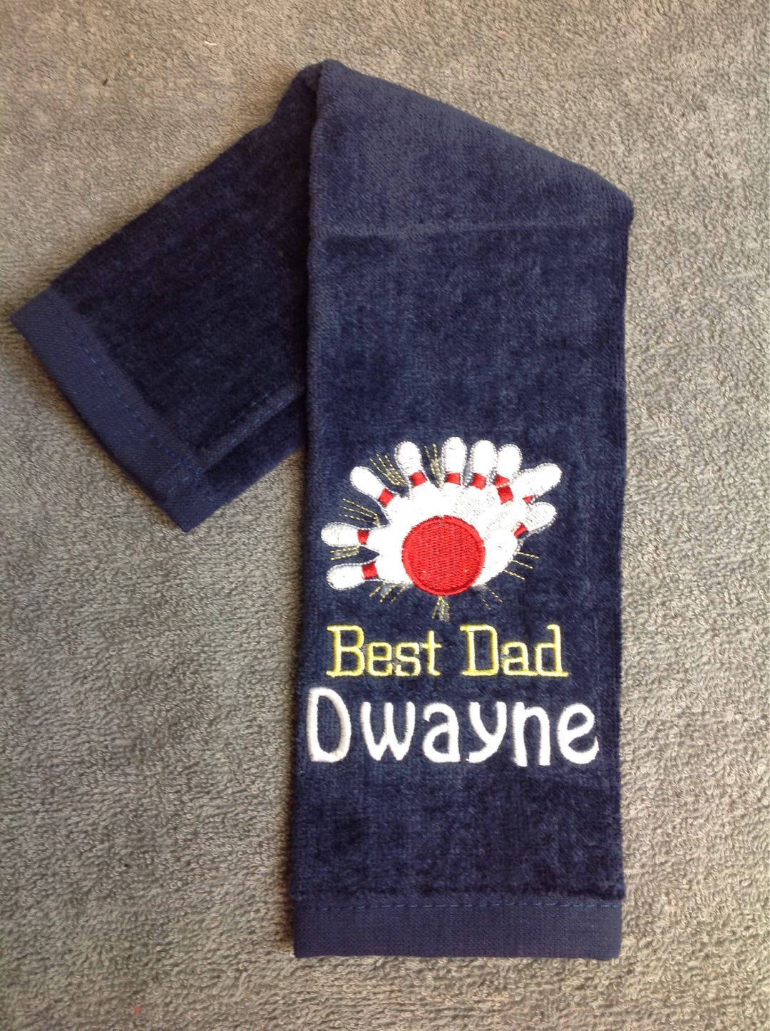 Custom Personalized Bowling Towels Embroidered Towels Etsy UK