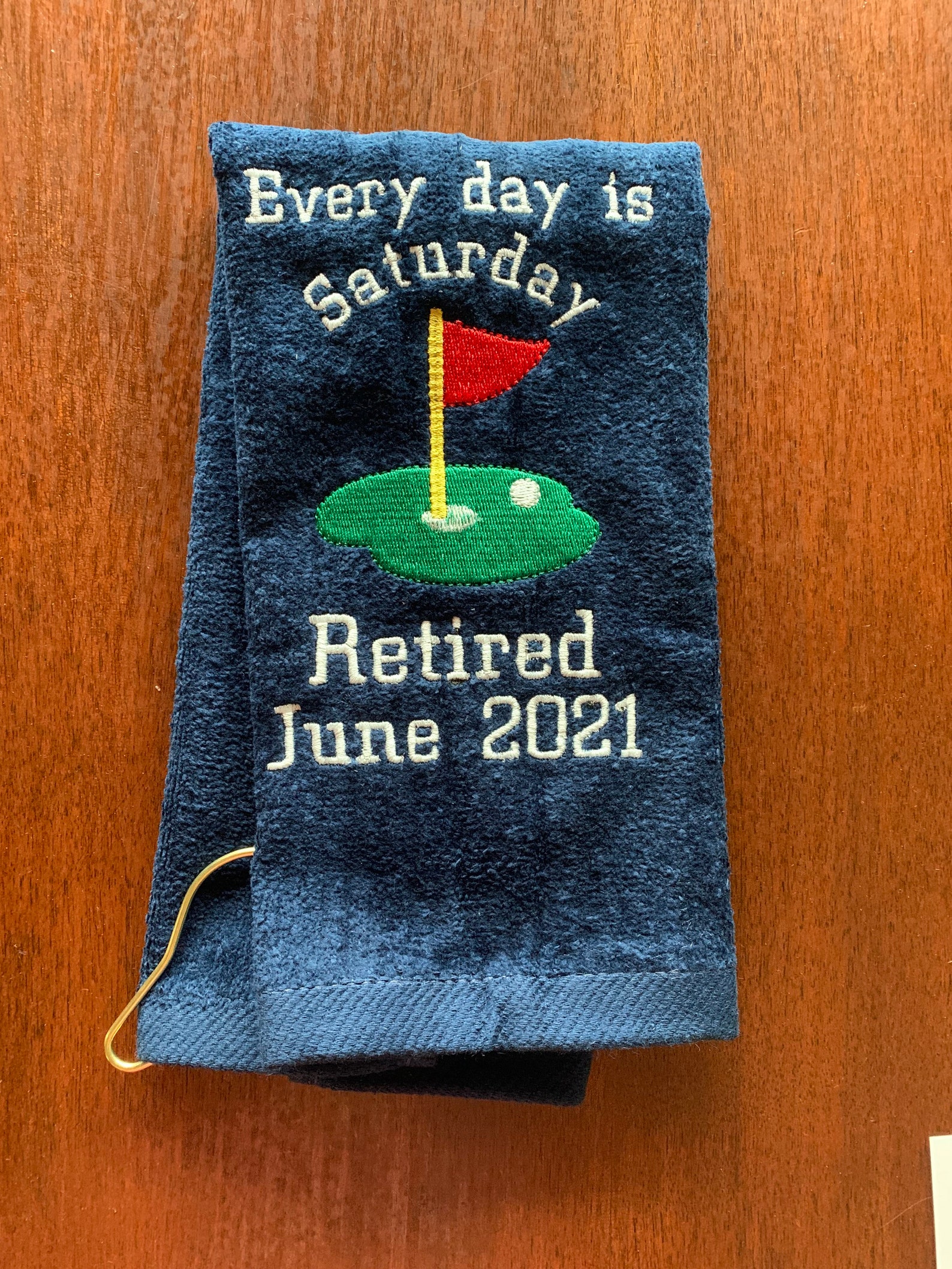 Retirement Golf gift towel personalized Every Day is Etsy
