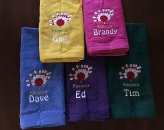 Personalized Bowling towels | personalized free | fast turnaround | one towel,