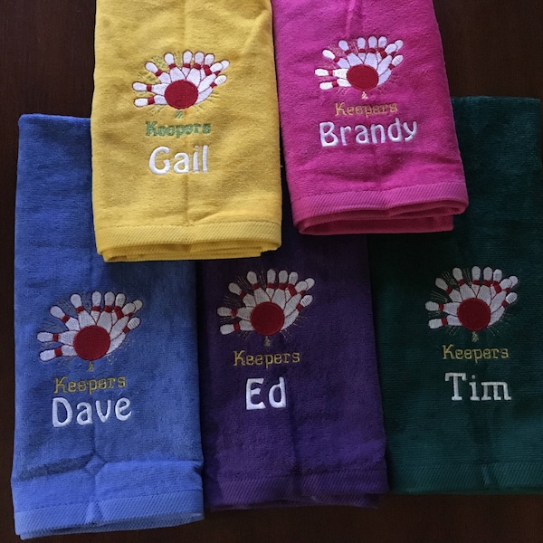 Bowling towels | personalized free | fast turnaround | 300 game, bowling gift, one towel,