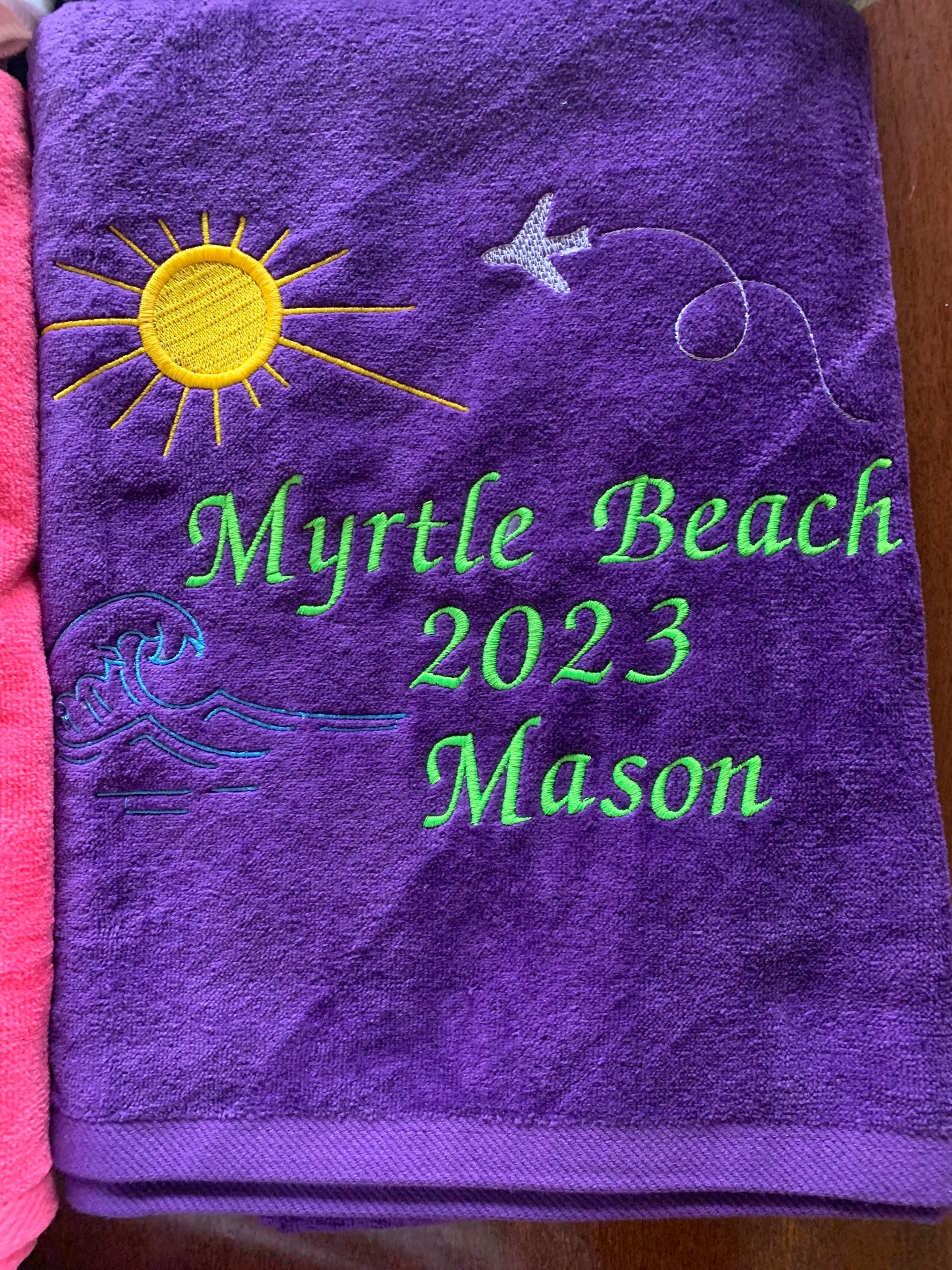 Personalized Fishing Towel, Embroidered by Lindakayscreations. 