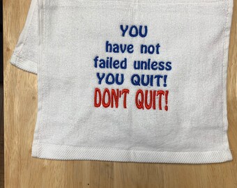 Custom Embroidered Gym Towel: Personalized Fitness Gift