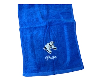 Personalized Ice Skating Towel: Embroidered Skate Wipe