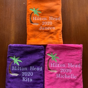 Personalized Beach towel, Anniversary Gift, Family vacation beach Towels,Beach towel, bath towel, Personalized beach towel, 30x60