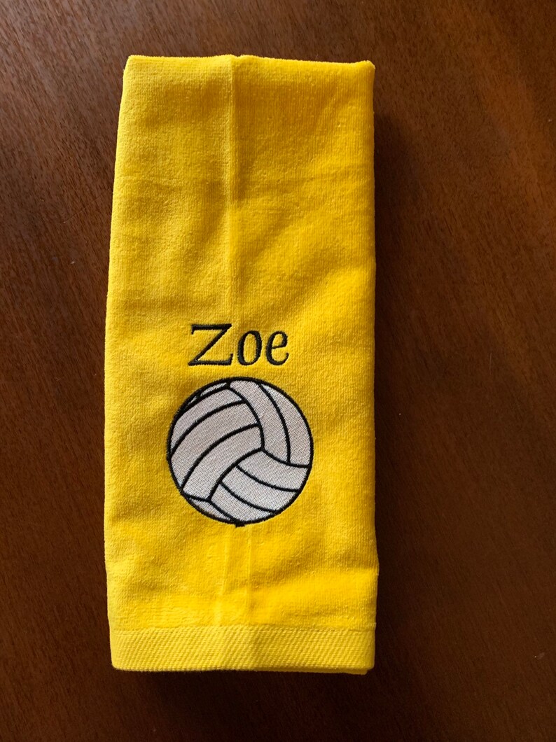 Personalized Volleyball Towel Fast Turn Around Custom Etsy New Zealand