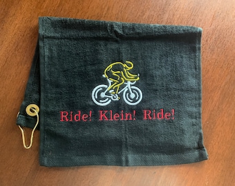 Custom Embroidered Bike Towel