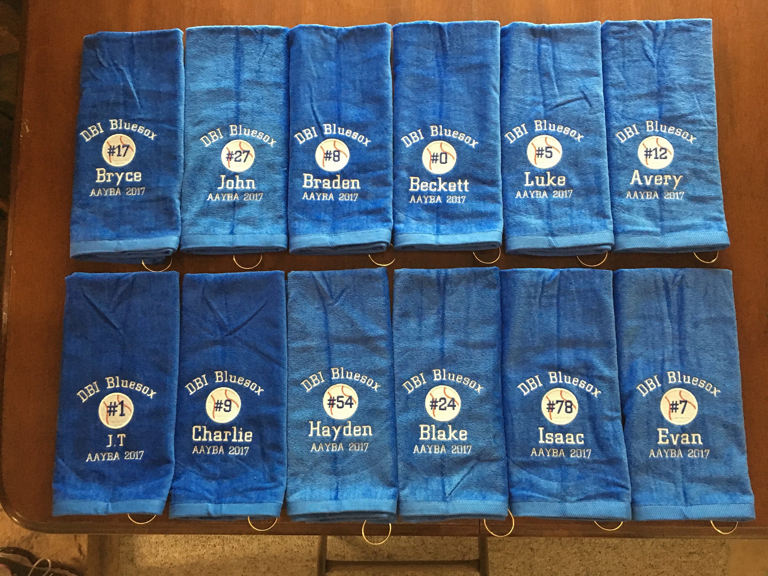 Personalized baseball towel / Softball Towel / team sports / custom e…