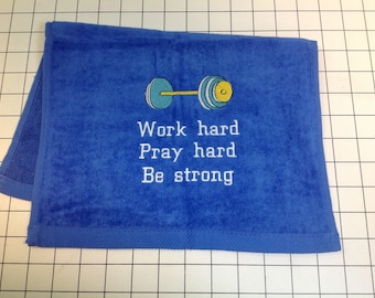 Personalized Gym Towel: Embroidered Workout Gift