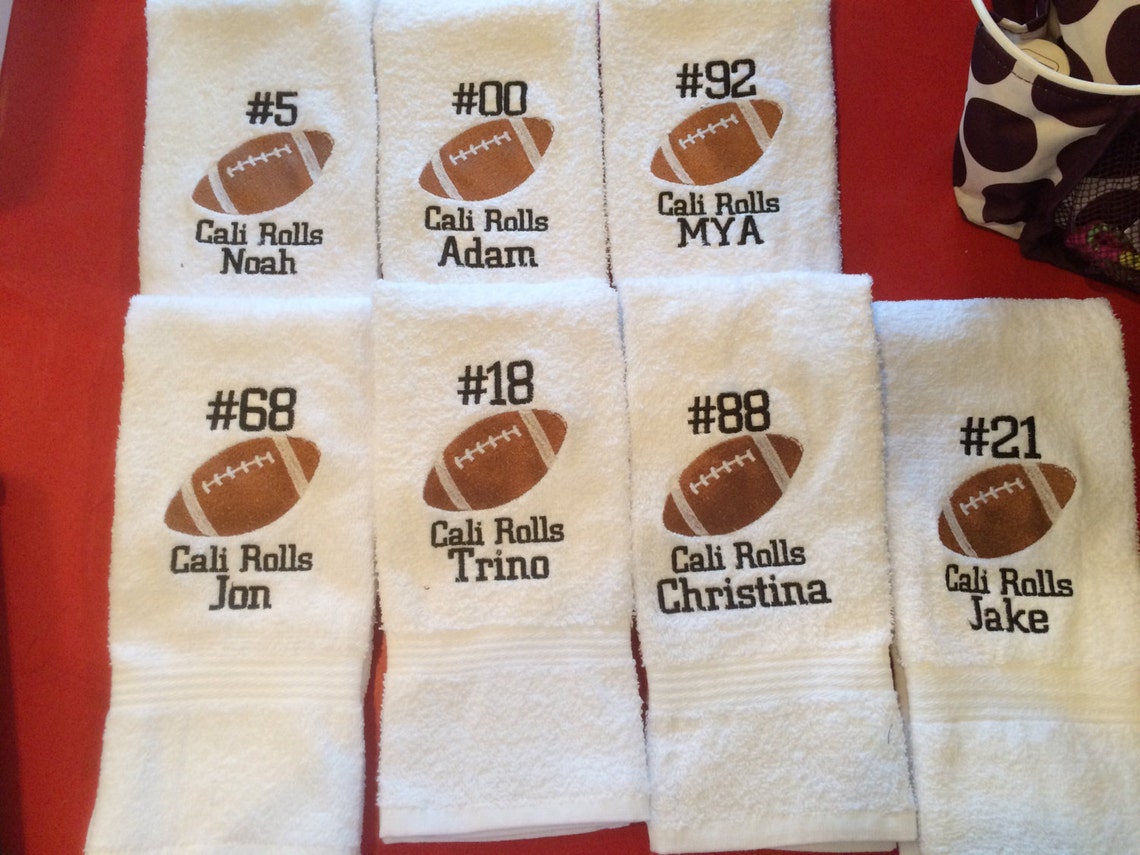 Personalized football towel sport towel football gift man Etsy