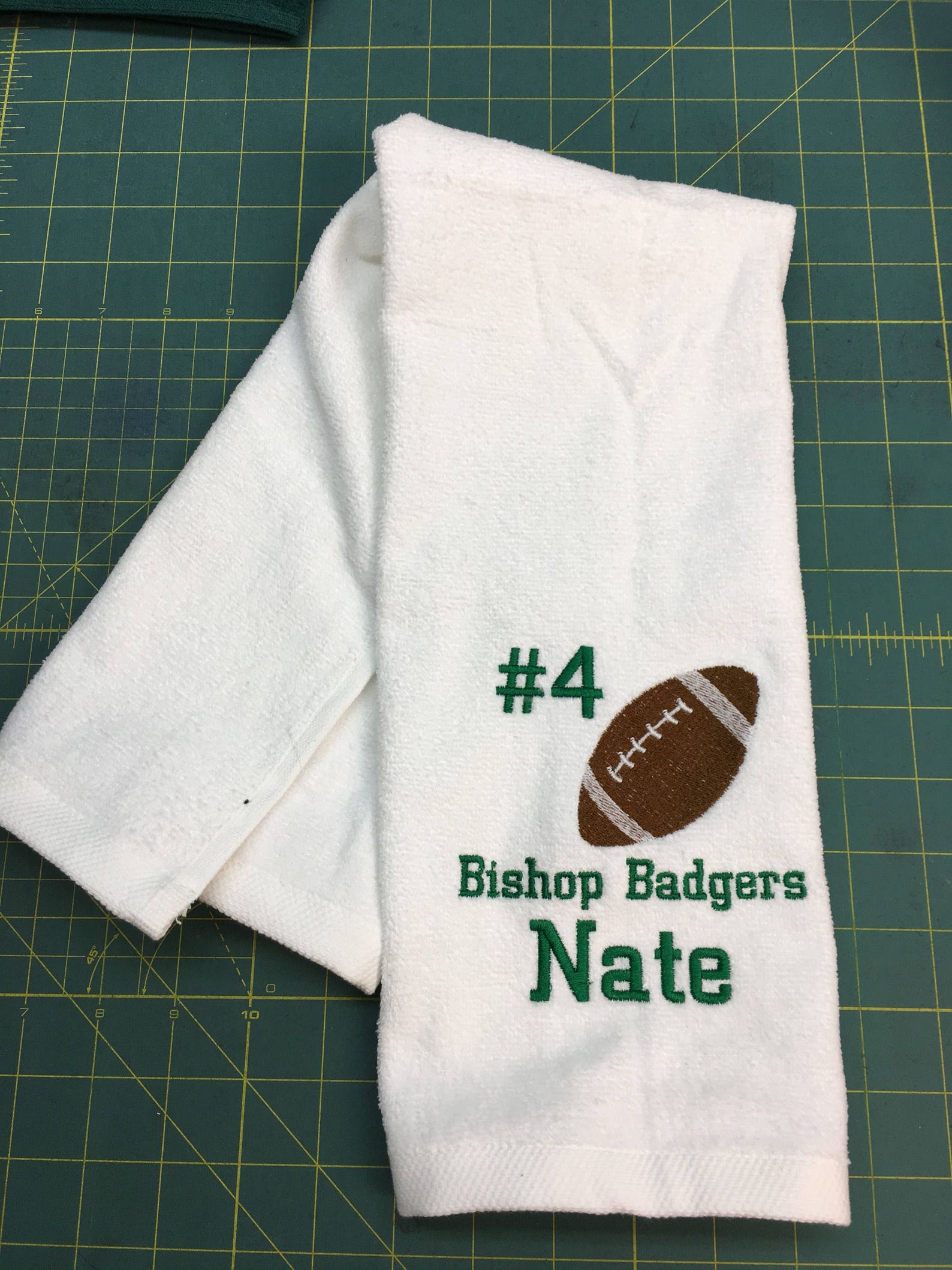 Personalized Football Towel Sport Towel Football Gift Man Etsy