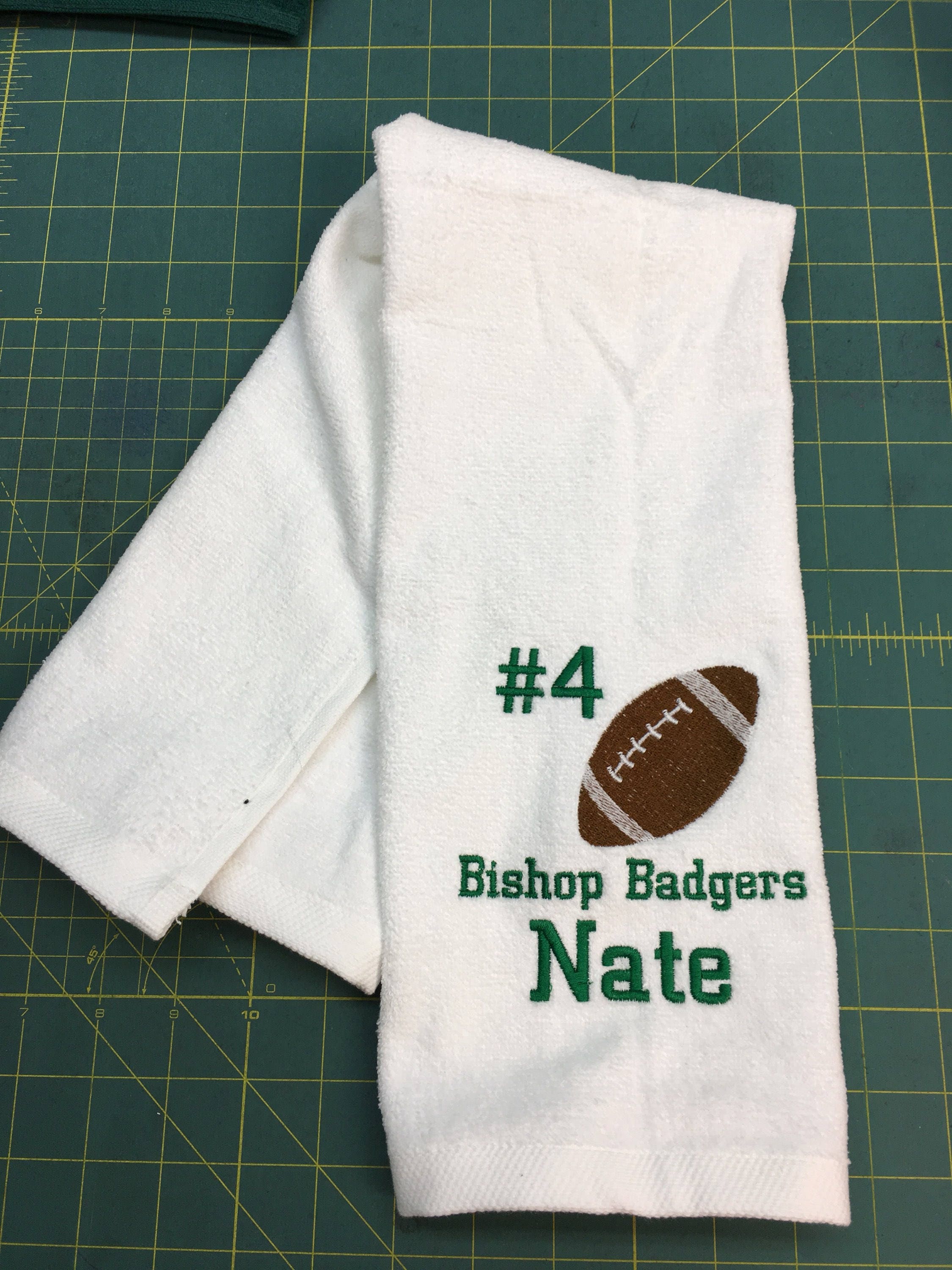 Personalized football towels team towels one towel free Etsy