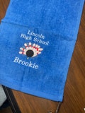 Personalized Bowling towels, personalized free, fast turnaround, one towel,