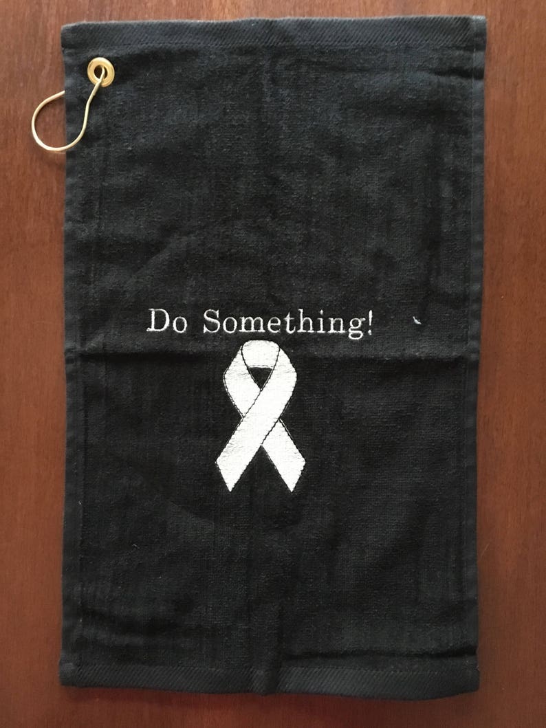 Memory towel, Custom Designed Support Personalized Towel, memory golf towel, fund raiser towels, awareness ribbon, personalized gift, image 9