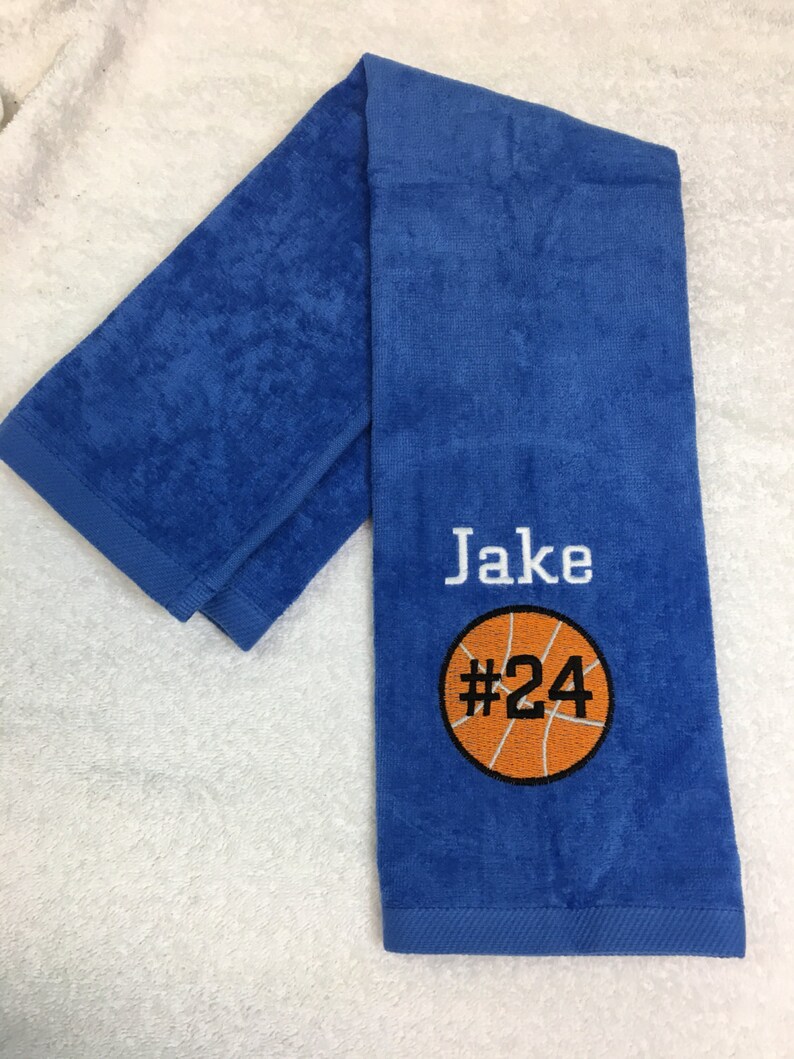 Personalized sport towels basketball towel monogrammed Etsy
