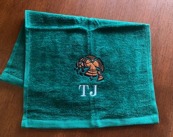 Custom Embroidered Shooting Towel, Personalized Sport Gift