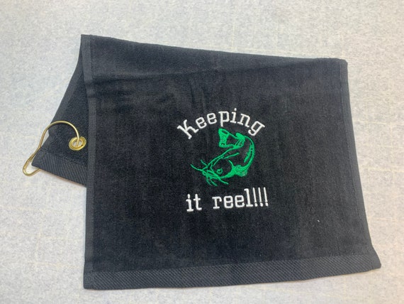 Fishing, Catfish Fishing Towel, Fishing Gift, Personalized Fishing