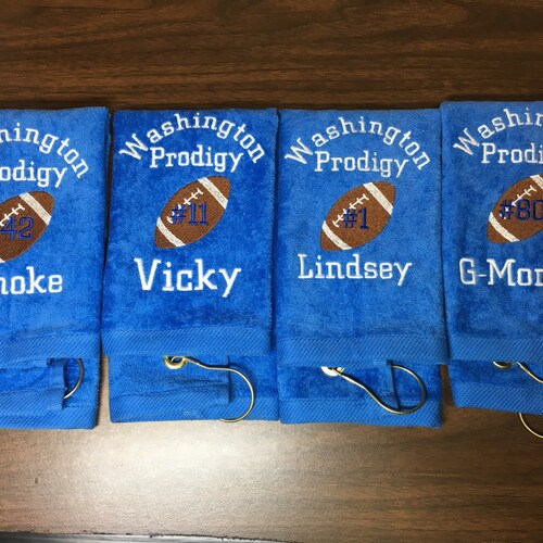 Personalized Football Towels Team Towels One Towel Free Etsy