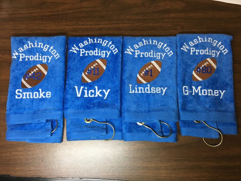 Personalized Football Towels Team Towels One Towel Free Etsy