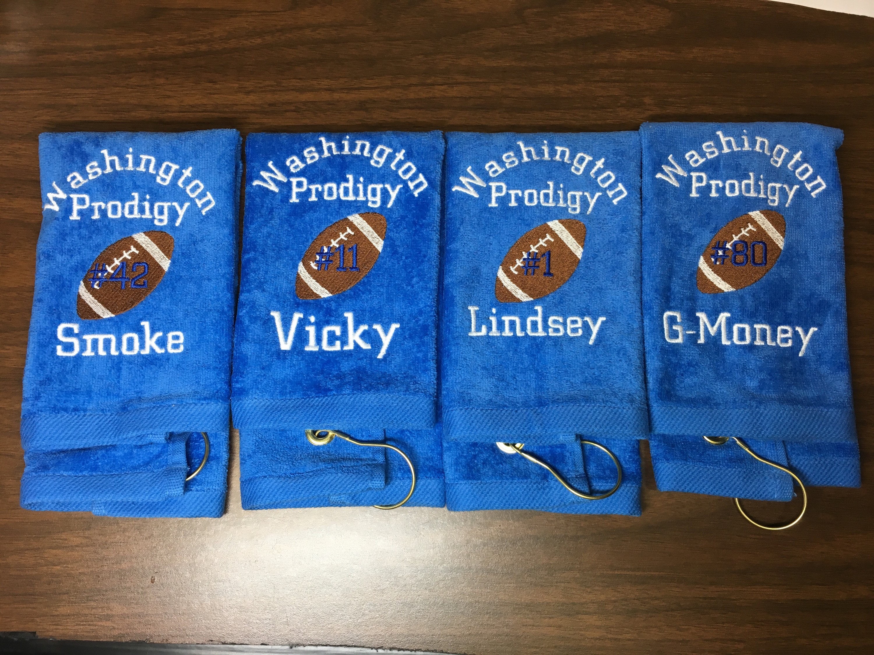 Personalized football towels team towels one towel free Etsy