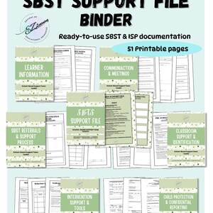 Student Support Binder | Colour Edition | Teacher Intervention Toolkit | Printable & Fillable PDF