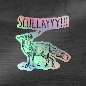 What a Certain Fox Says Holographic Sticker
