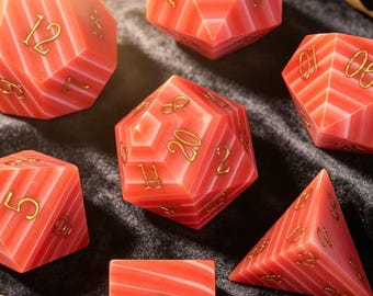 Gemstone Dice Set: Multifaceted Dragon & Dungeons Dice