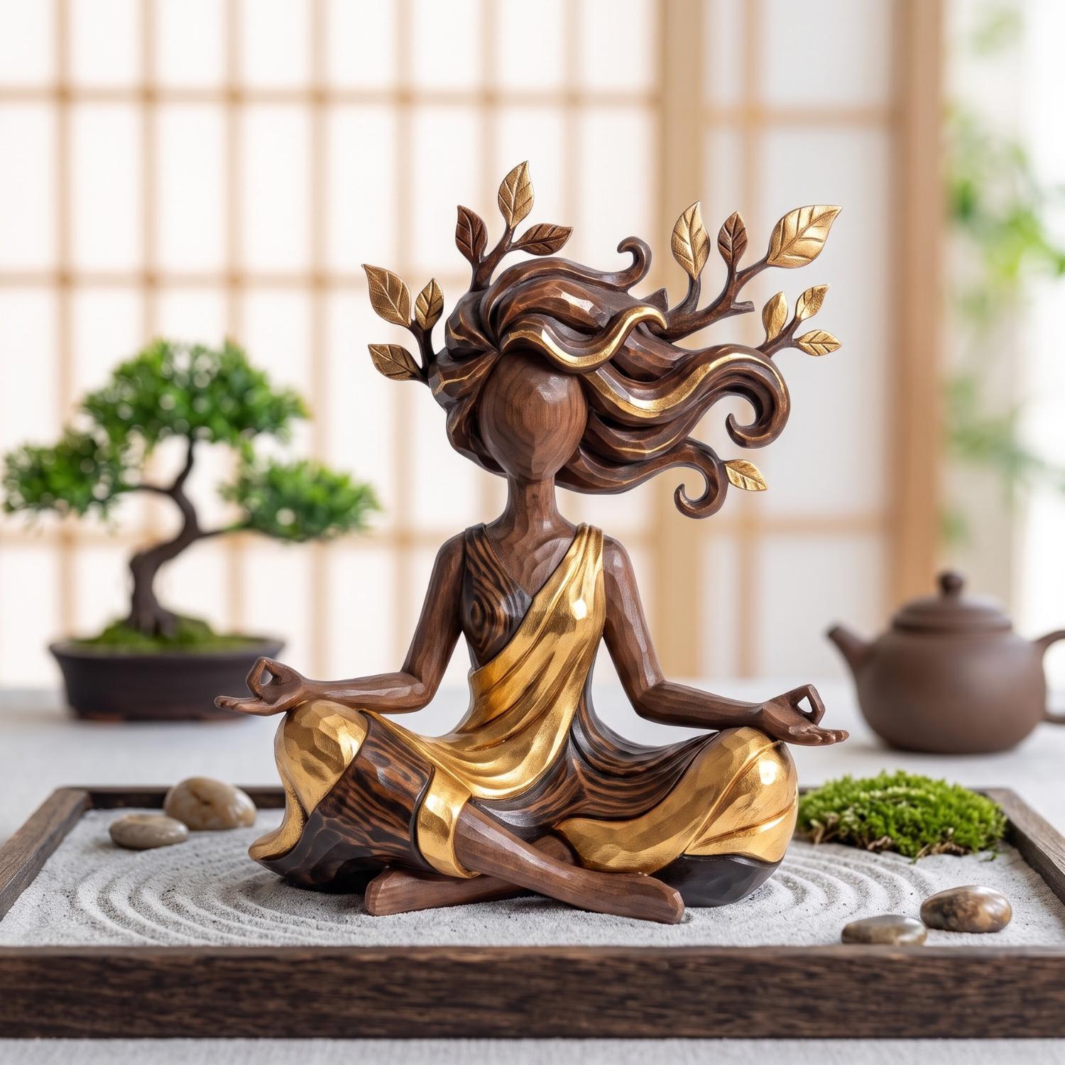 Wooden Yoga Figurine - Etsy
