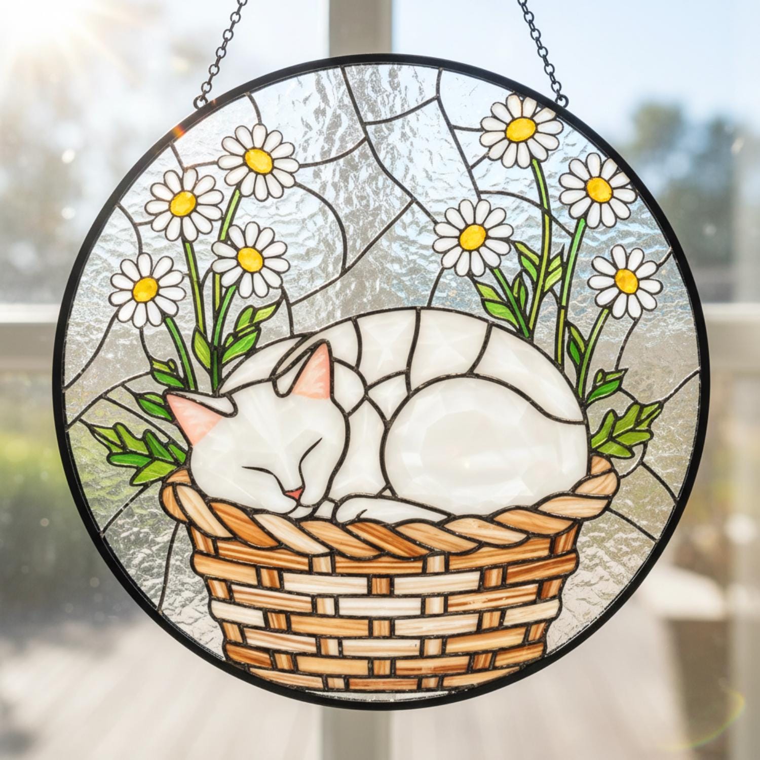 Joan Baker Stained Glass Cats - Etsy