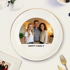 Gepersonaliseerd dienblad met fotoherinnering, aangepaste familieherinneringsschaal